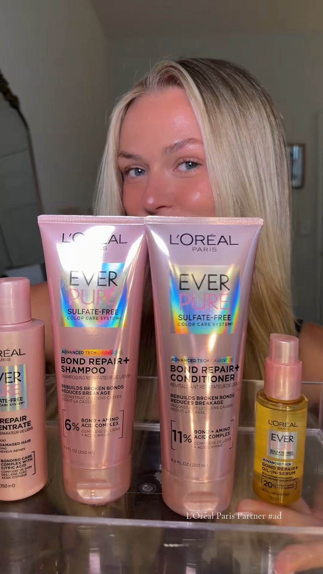 #LOrealParisPartner​ #ad the ever pure bond repair line we love just got reformulated!! #TargetPartner​#LOrealParisHairCare #LOrealParisEverPure @lorealparis @Target