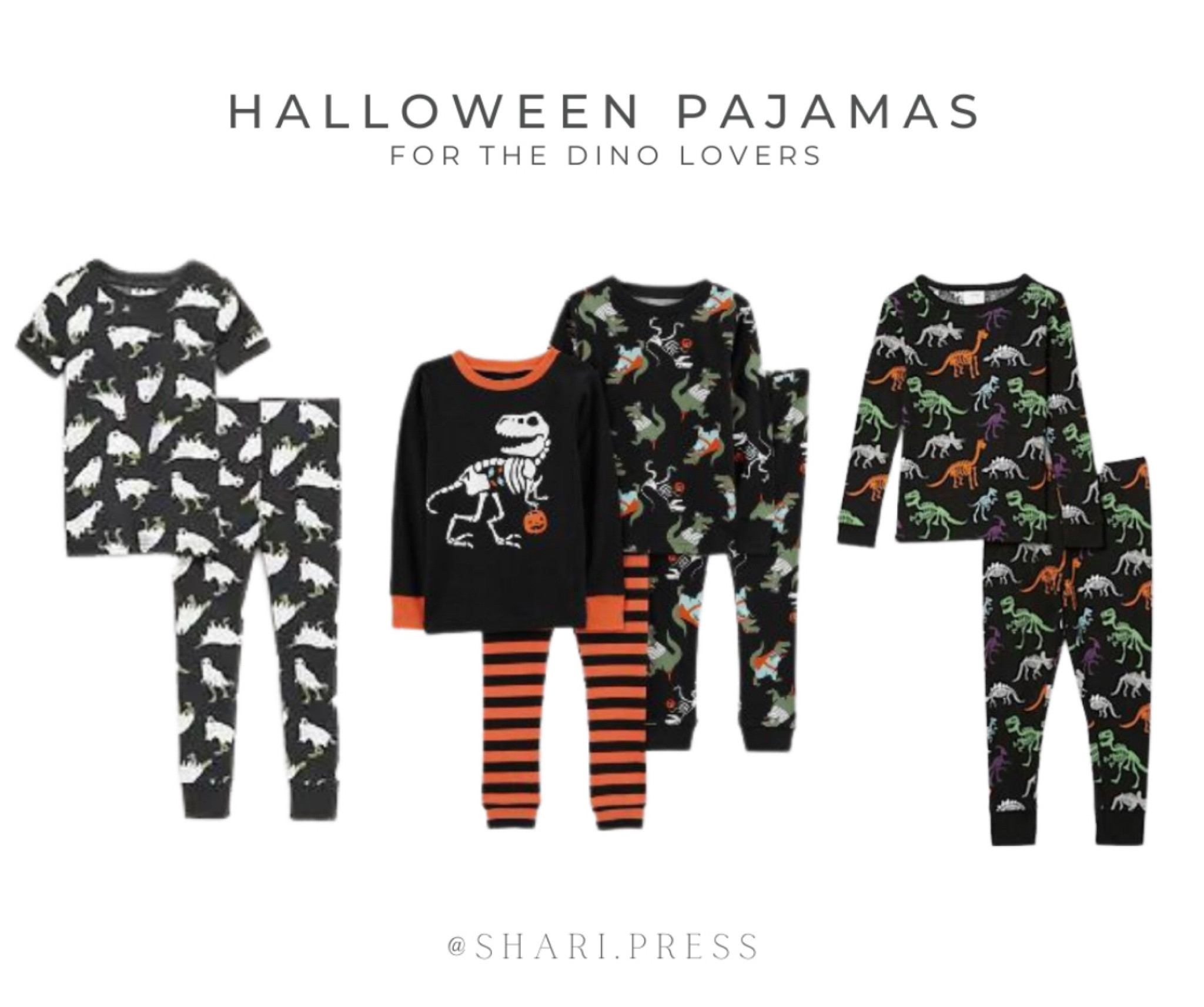 Halloween pajamas for the little dinosaur lovers in your life. Purchased the option on the right for my two kiddos to match in. 😍

#LTKHalloween #LTKkids #LTKbaby