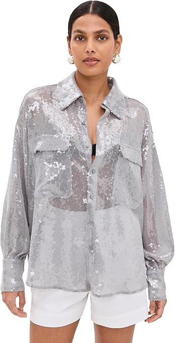 Free People Women's Disco Margartia Button-Down | Amazon (US)