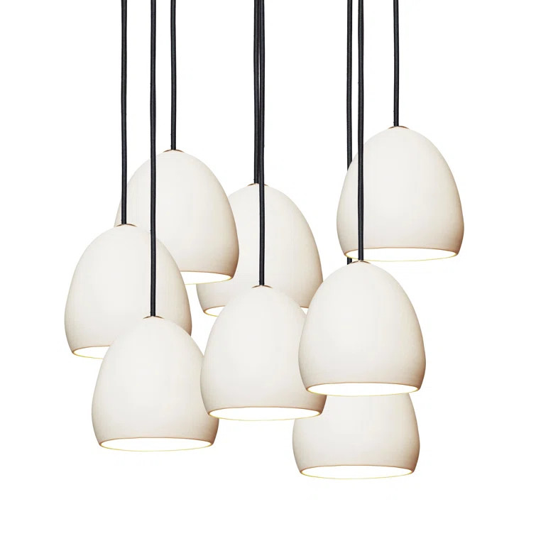 Clay 8-Light Cluster Geometric Chandelier | Wayfair North America