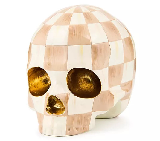 MacKenzie- Childs Haunted House Skull Figurine - QVC.com | QVC