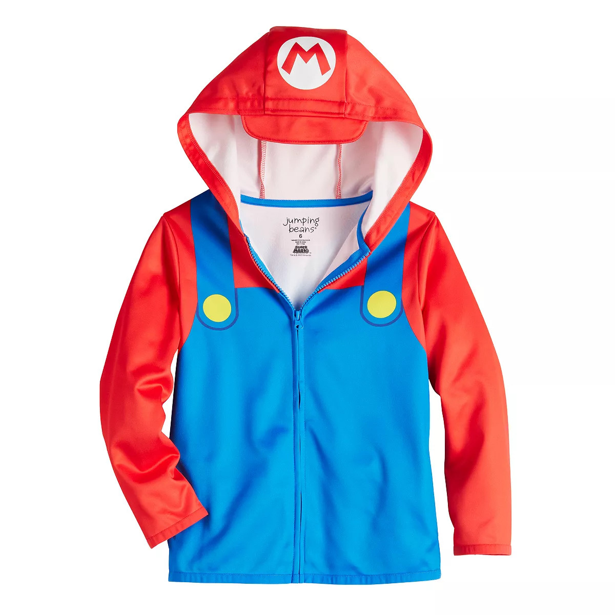 Boys 4-12 Jumping Beans® Super Mario Costume Fleece Hoodie | Kohl's