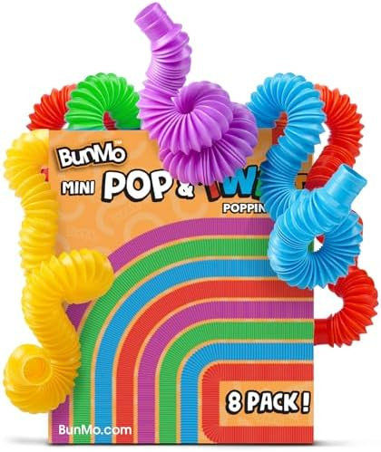 BUNMO Pop Tubes - Sensory Toys - Fidget Toys - Imaginative Play & Stimulating Creative Learning -... | Amazon (US)