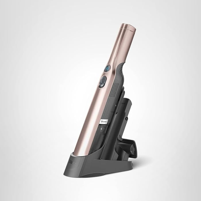 Shark WANDVAC Cordless Hand Vac, Lightweight, Portable at 1.4 lbs., Powerful Suction, Charging Dock, One-Touch Empty for Car & Home, Multi-Surface Pet Tool & Duster Crevice Tool, Rose Gold, WV201RGBRN | Amazon (US)