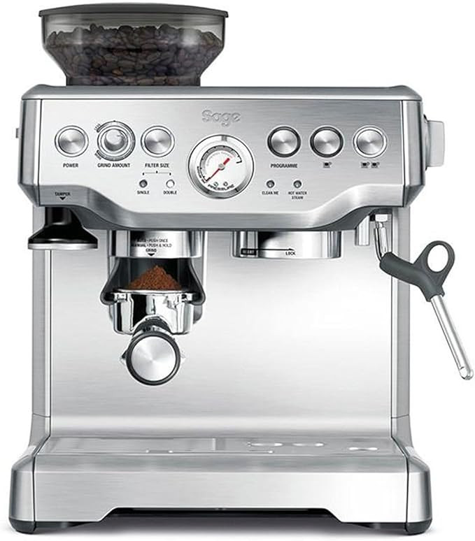 Sage - The Barista Express - Kaffeemaschine mit manuellem Milchaufschäumer & Mahlwerk - Automati... | Amazon (DE)