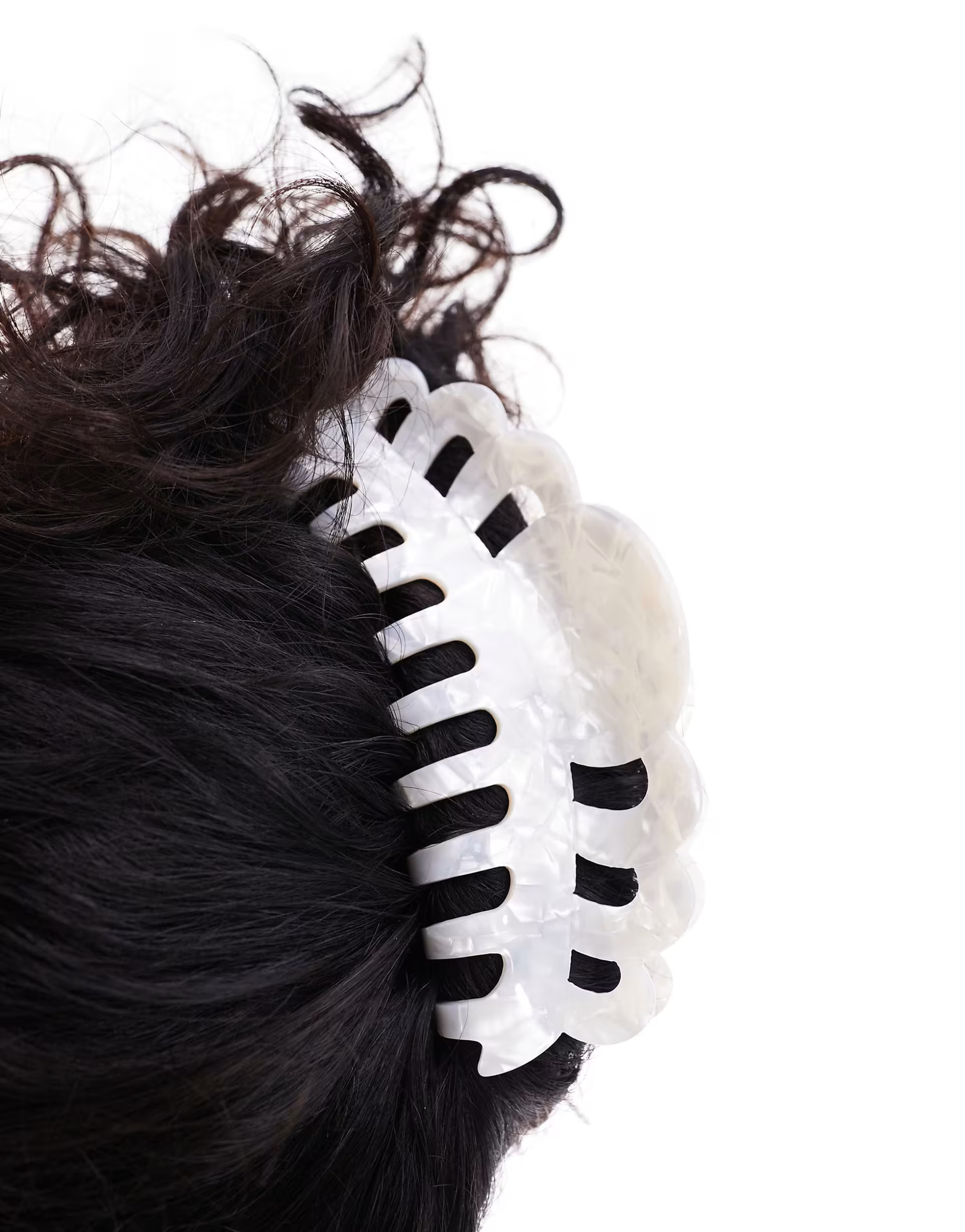 SUI AVA bridal marble hair claw clip in white | ASOS | ASOS (Global)