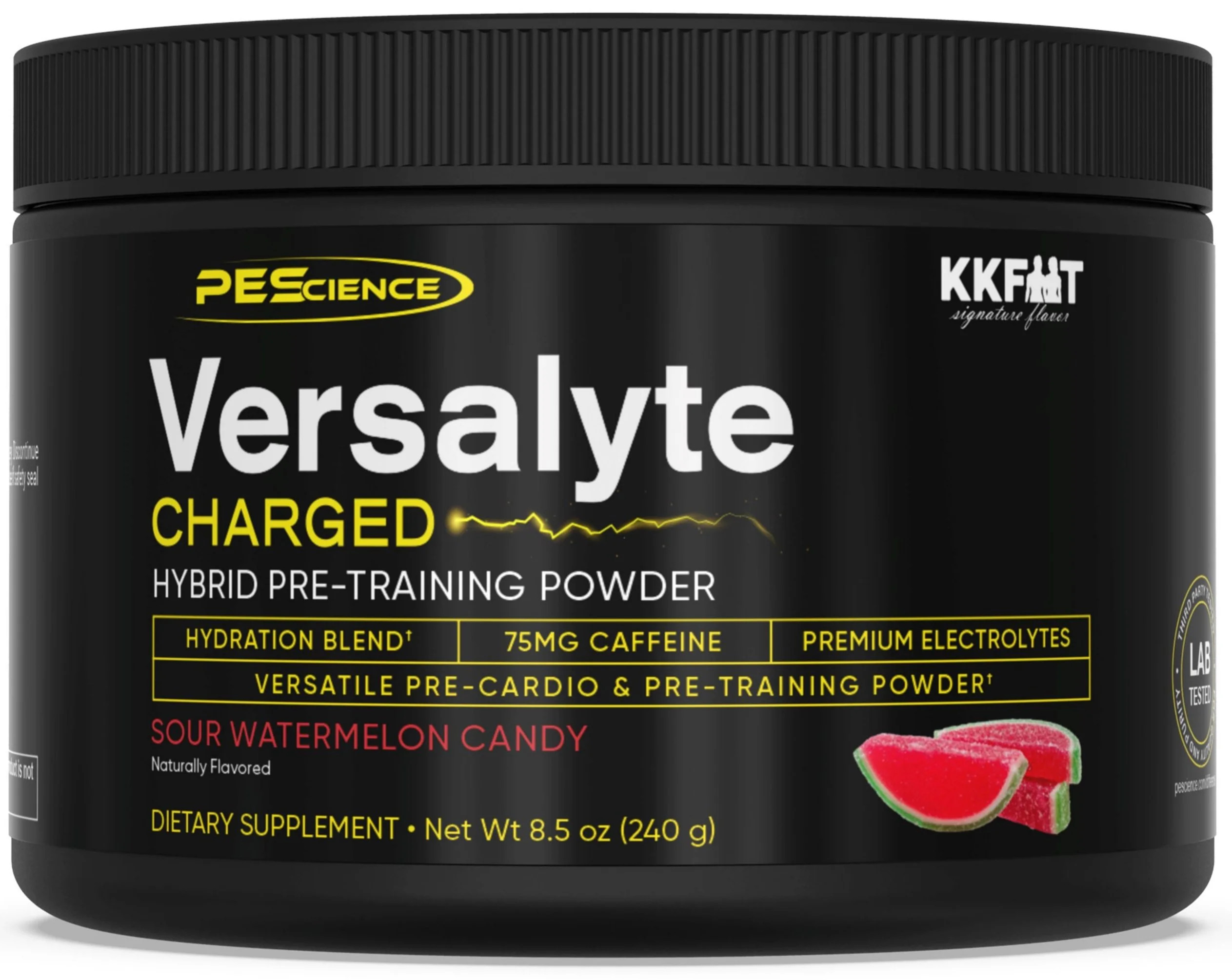 Versalyte CHARGED | 75 mg caffeine + electrolytes | KK FIT x PEScience | PEScience