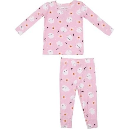 Spooky Ghost Loungewear Set, Pink | Maisonette