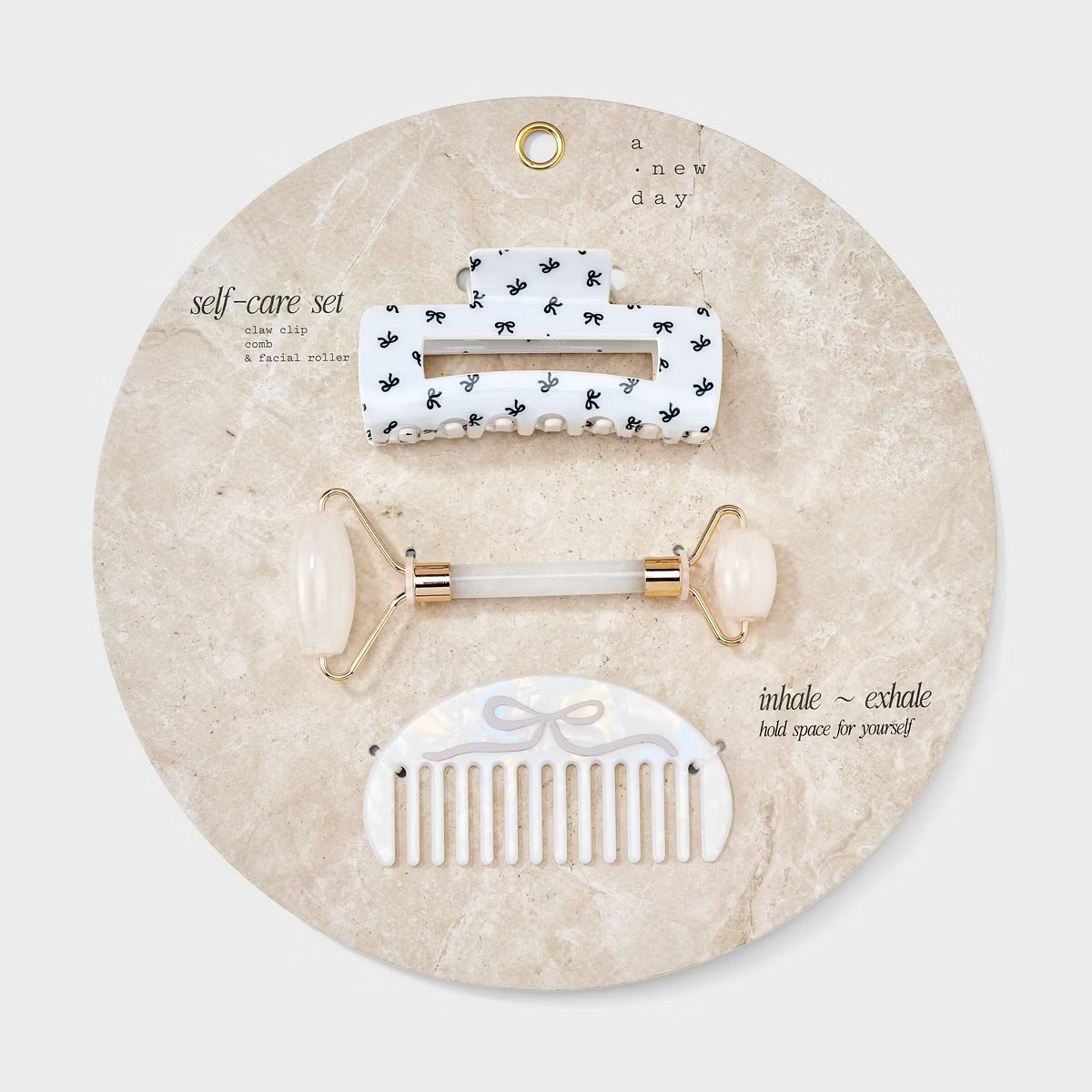 Spa Set Roller Claw Hair Clip Comb - A New Day™ Ivory | Target