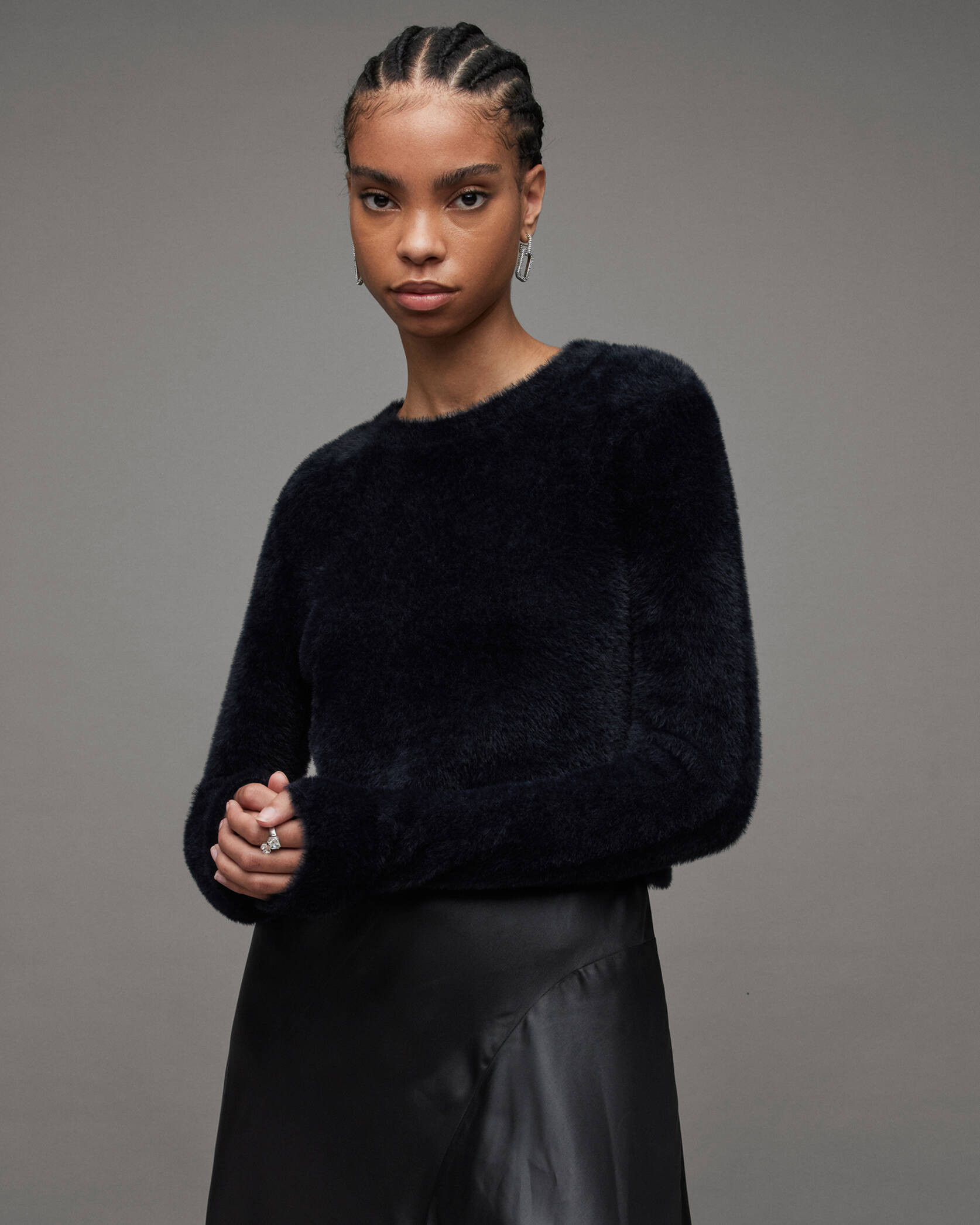 Megan 2-In-1 Metallic Foil Maxi Dress CARAMEL BROWN | ALLSAINTS US | AllSaints US