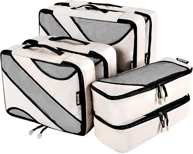 BAGAIL 6 Set Packing Cubes,3 Various Sizes Travel Luggage Packing Organizers | Amazon (US)