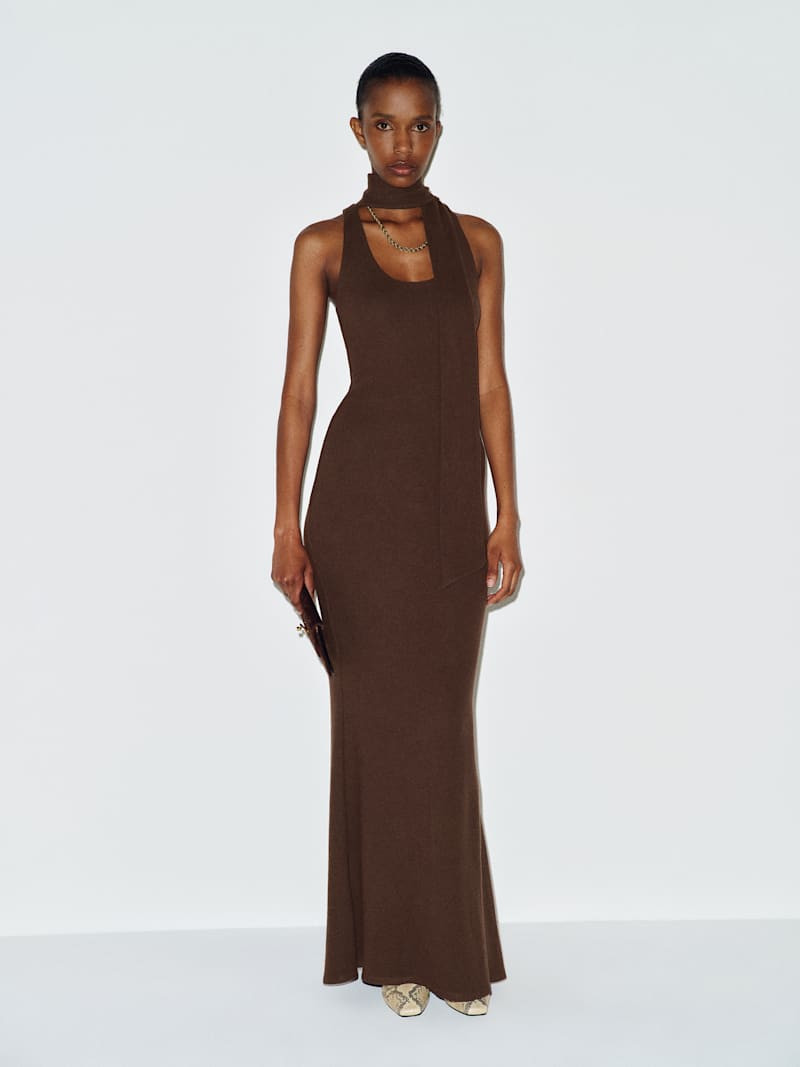 Reformation Adela Knit Dress Ivory Small | Reformation (Global)
