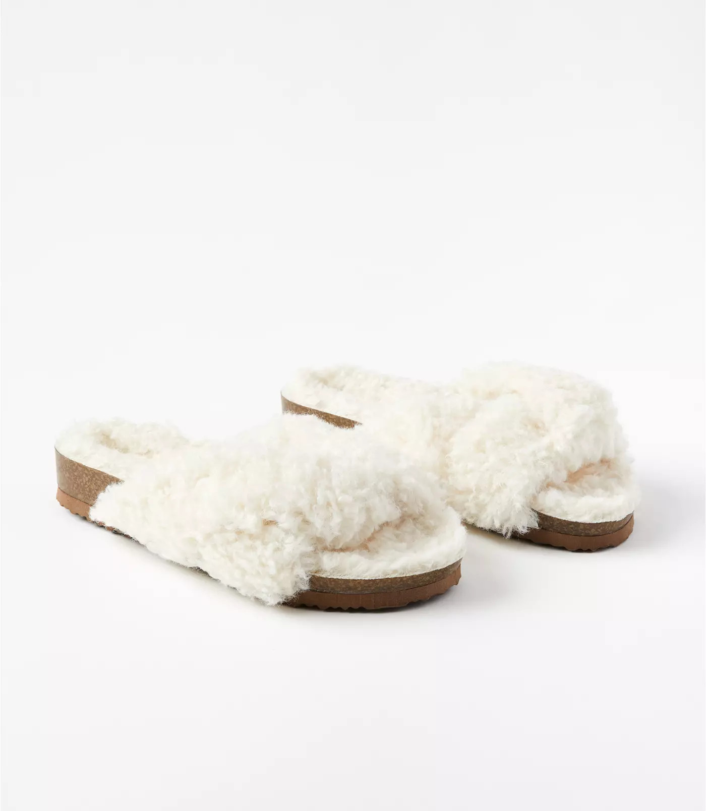 Knotted Sherpa Slippers | LOFT | LOFT