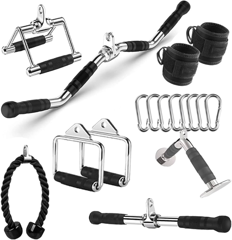 Triceps Pull Down Attachment, Cable Machine Accessories for Home Gym, LAT Pull Down Attachment We... | Amazon (US)