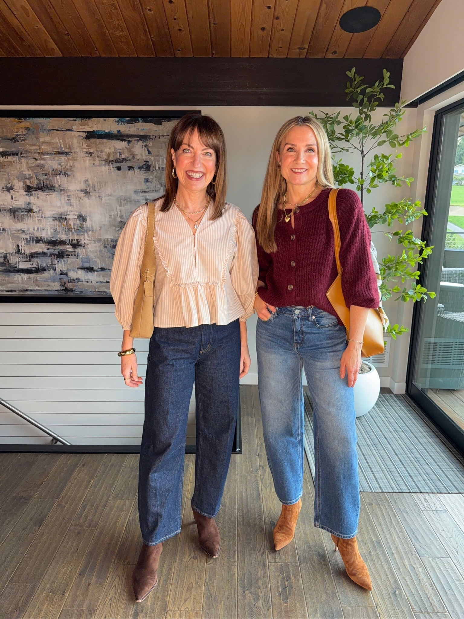 New denim we love the perfect subtle barrel jeans. The dark wash is so fun! 

#LTKOver40 #LTKSaleAlert #LTKootd