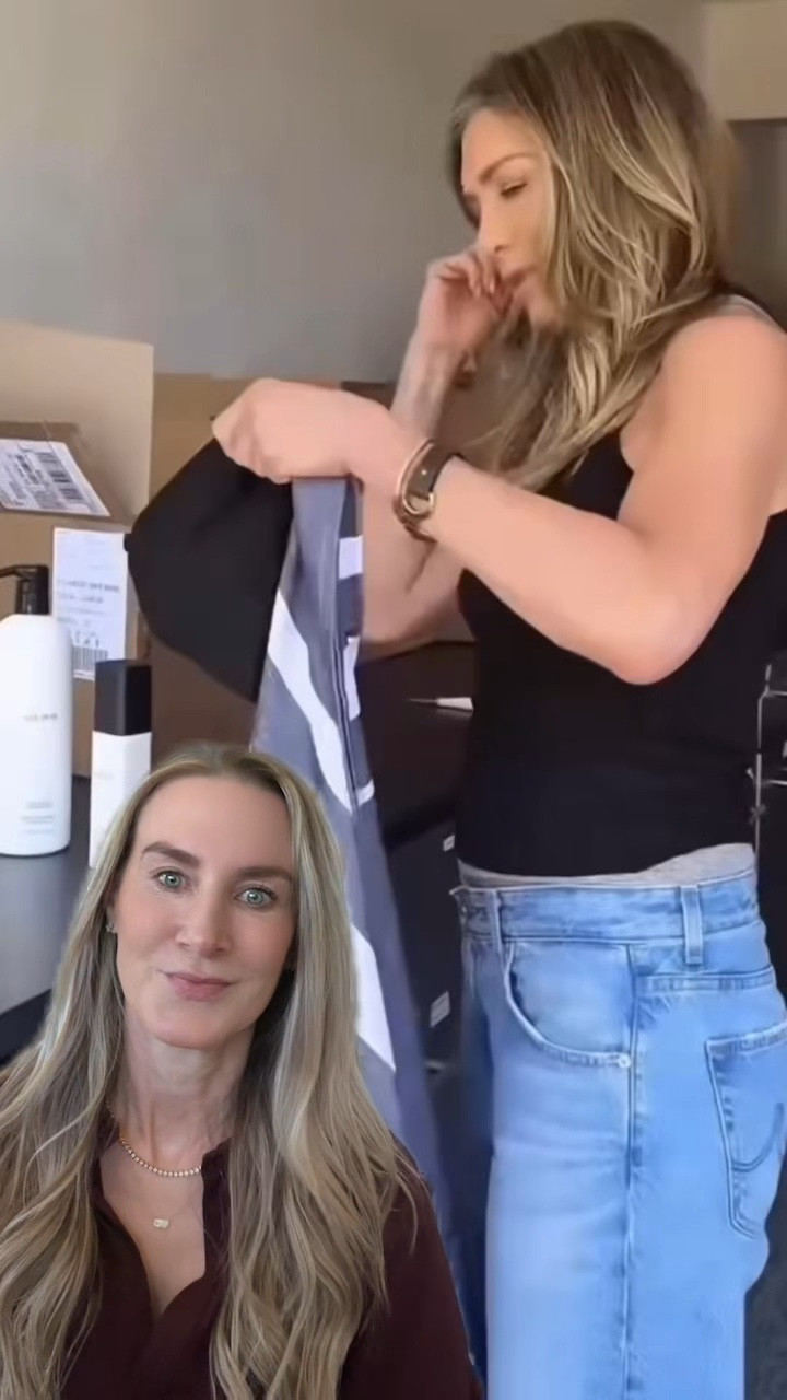 Jennifer Aniston has another pair of jeans she wears on repeat and everyone is starting to ask about them.

These are not the same wide leg, low rise pair from my last video but they are just as good.

This pair is slightly higher rise with a flattering barrel leg and that structured, non stretch denim that gives it a more elevated feel.

It’s still that same effortless off duty formula she always does, clean denim, simple top, minimal styling.

This is exactly why her style keeps going viral, it’s timeless, wearable, and actually easy to recreate.

Comment SHOP and I’ll show you how to get the look.

#jenniferaniston #CelebrityStyle #Celebritystyleexpert 