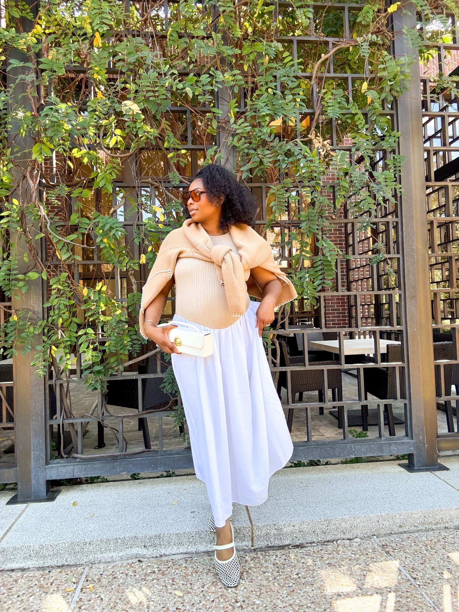 Doing some Dilly Dallying in Dallas, Tx today and stopped by the Bush Center to checkout out the Laura W.  Bush Native Texas Park. I wore this cute dress and sweater from ASOS paired with these H&M flats. Perfect for transitioning the closet from a summer to fall feel and also very versatile. 
While the park is always FREE to visit, make sure to check out the Bush Museum on 11/11 for free admission happening from 9 a.m. - 8 p.m.#ad @bushcenter

#LTKStyleTip #LTKBeauty #LTKBump