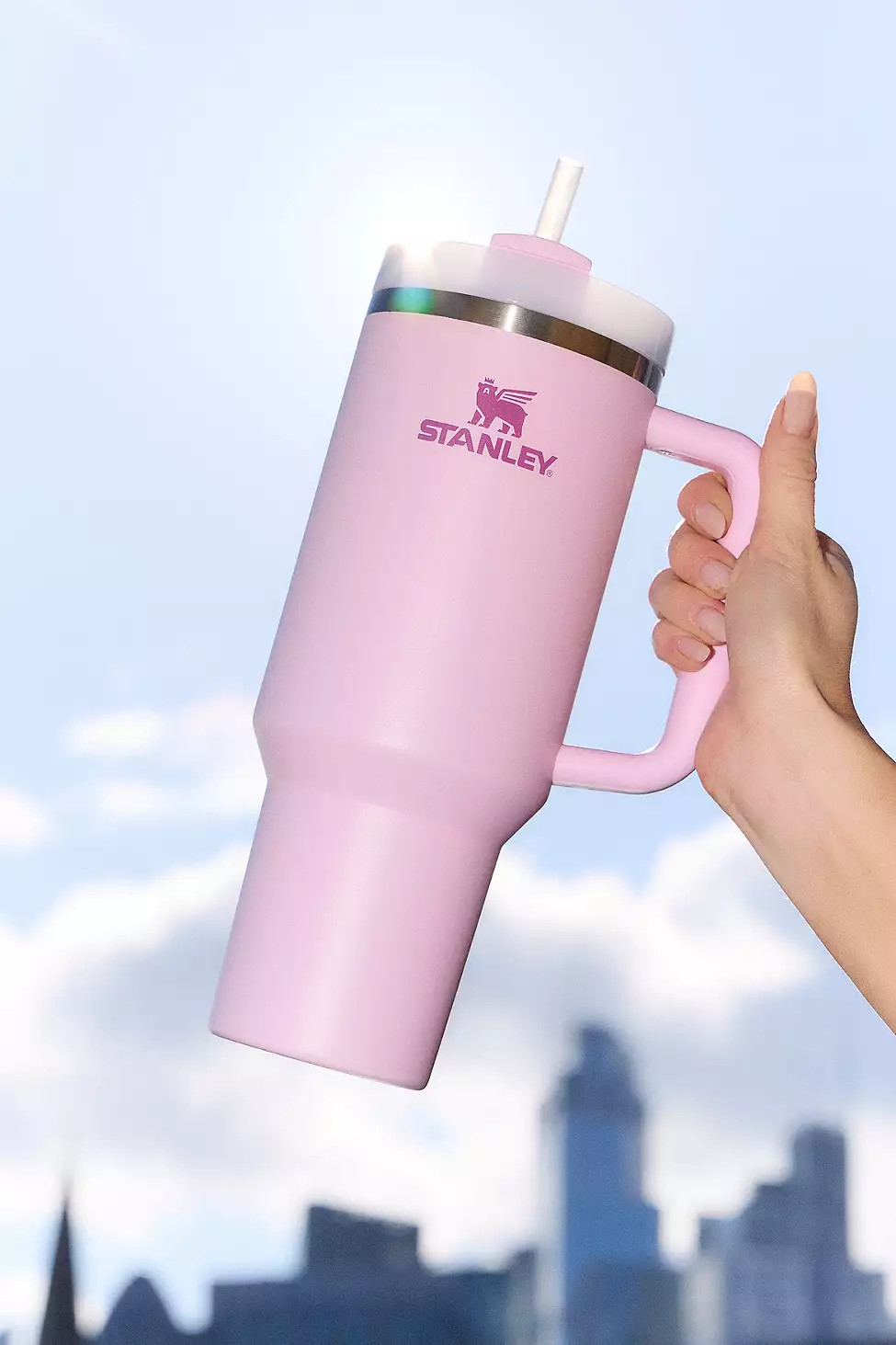 Stanley Cherry Blossom Quencher H2.0 FlowState 1.2L / 40oz Tumbler - Pink ALL at Urban Outfitters | Urban Outfitters UK