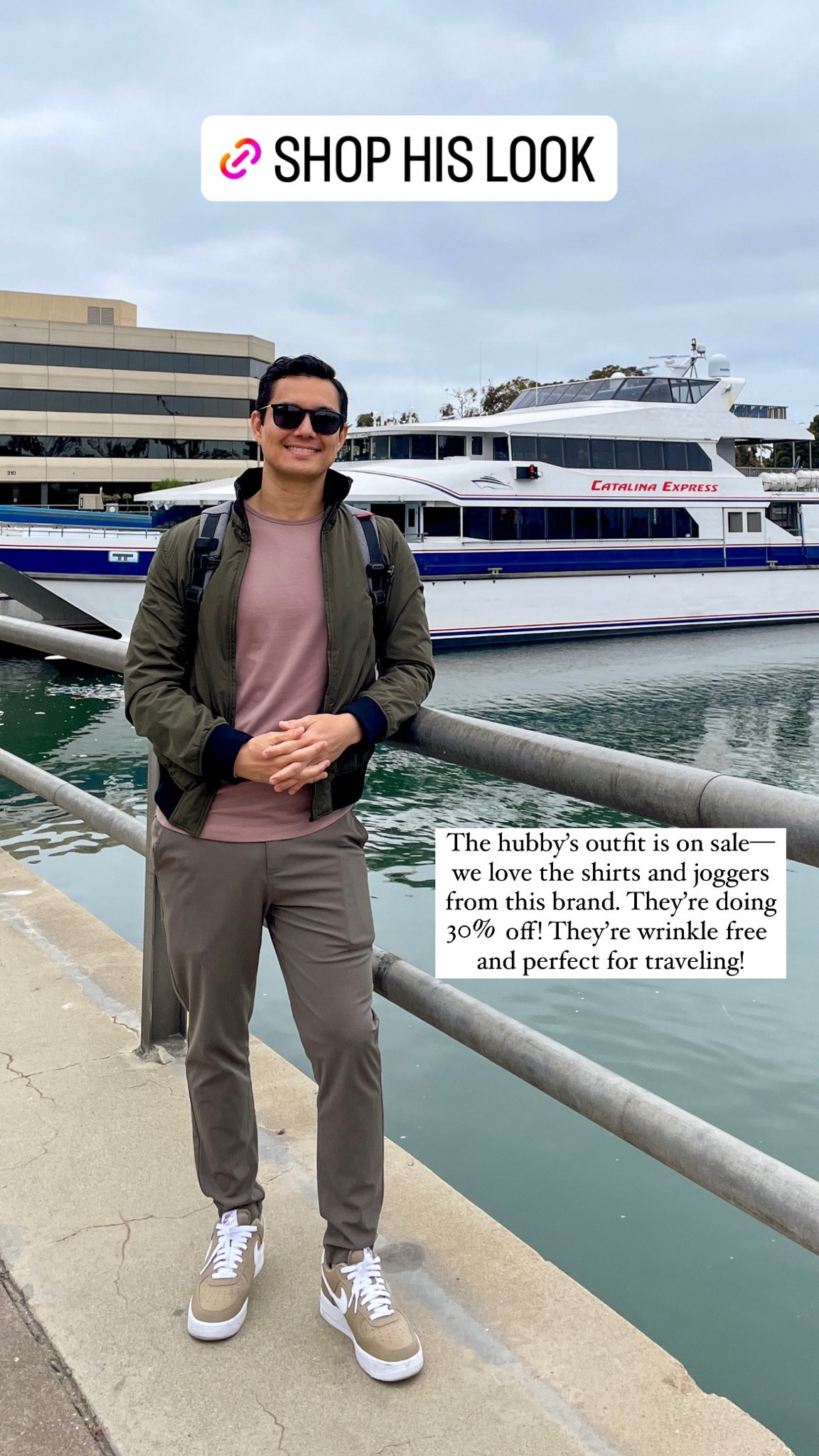 Sale alert 🚨 The hubby’s outfit is on sale—we love the shirts and joggers from this brand. The joggers are elevated and can be dressed up or down. The quality is 💯. It’s wrinkle free and perfect for traveling. 

Travel outfit, vacation outfit, fall outfit, men’s style, men’s fashion, men’s top, men’s joggers, bomber jacket, sunglasses, sale, Nike sneakers, Cuts Clothing, The Stylizt 



#LTKSaleAlert #LTKMens #LTKFindsUnder100
