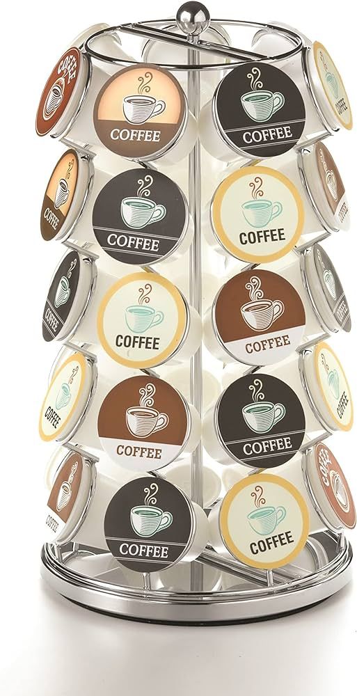 Nifty Coffee Pod Carousel – Compatible with K-Cups, 35 Pod Pack Storage, Spins 360-Degrees, Laz... | Amazon (US)