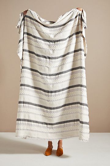 Lidea Striped Throw Blanket | Anthropologie (US)