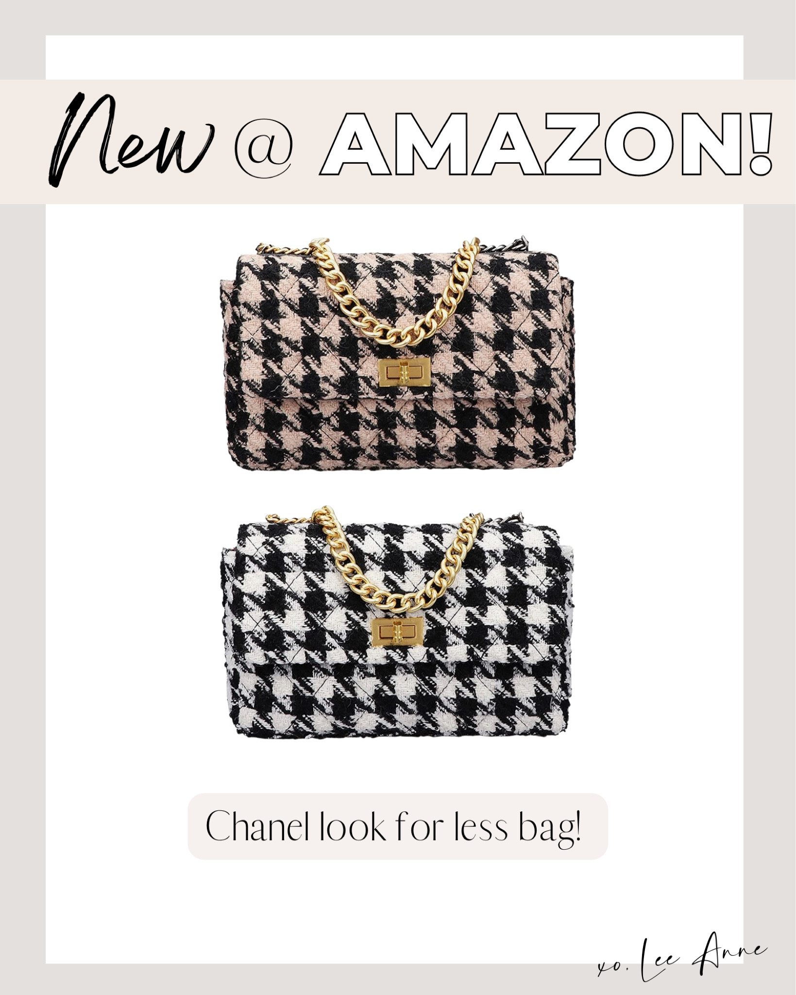Chanel look for less bag at Amazon! 

#LTKitbag #LTKGiftGuide #LTKHoliday