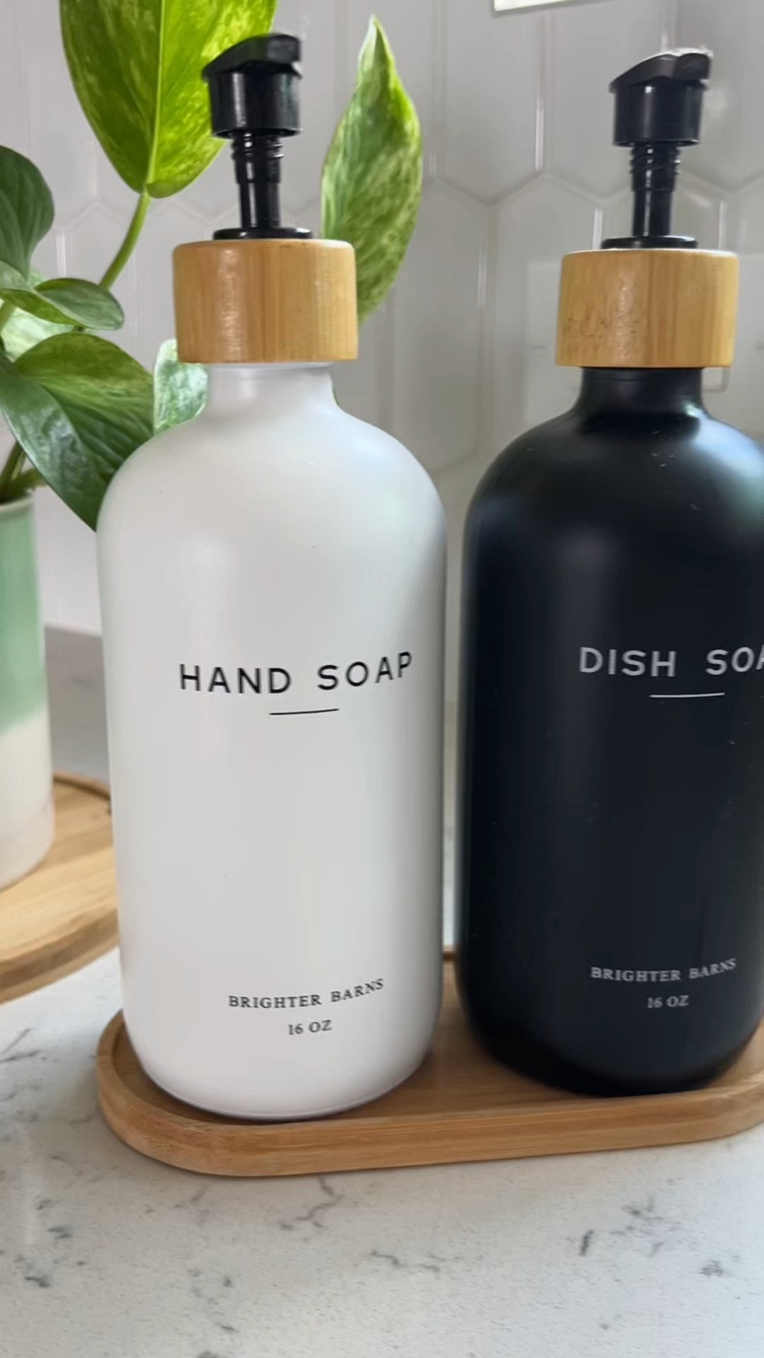 Amazon hand and dish soap dispenser keeping my counters clean and aesthetic 

 #LTKHome