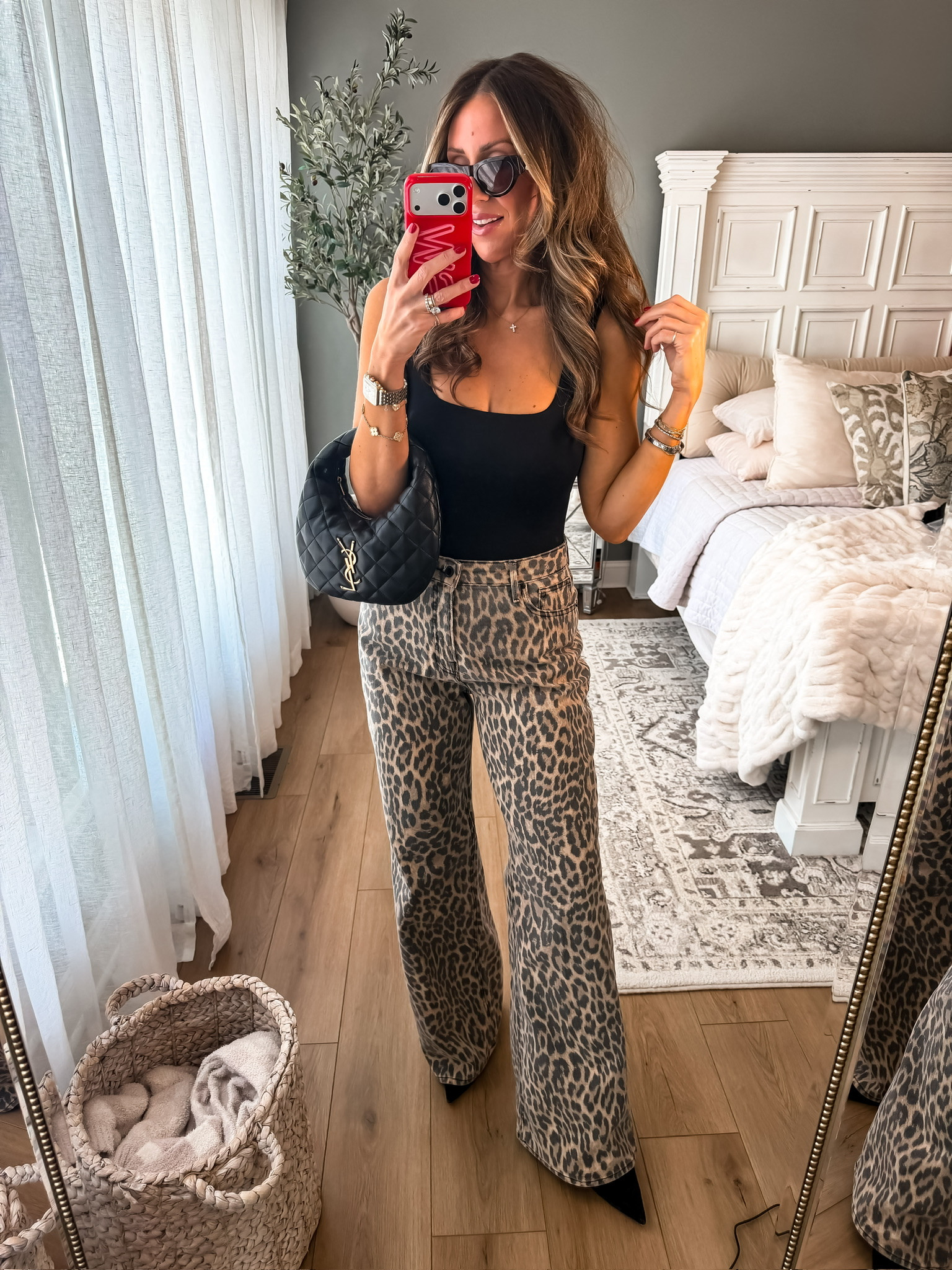 Leopard pants that make a statement but still feel easy to style. I love these pants with this black tank top. Perfect for everyday activities! 
Leopard pants stylish animal print women's fashion feminine running errands elevated style bold fashion chic women's wear casual look mom approved Themominstyle 

#LTKdayinmylife #LTKmomlife #LTKootd