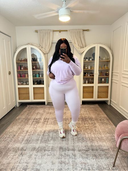 In a Lavender Haze for Upper body Day 

Leggings XL
Top XXL

Plus Size Gym Clothes, Plus Size Leggings, Workout Outfits, spring Workout Outfits 

#LTKfindsunder100 #LTKfitness #LTKplussize