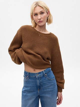 Shaker-Stitch Crewneck Sweater | Gap (US)