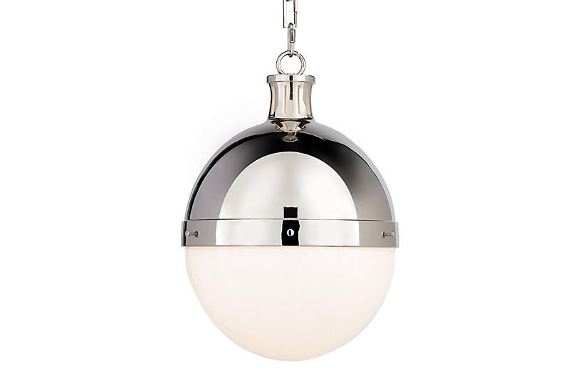 Hicks Pendant - Polished Nickel - Large | One Kings Lane