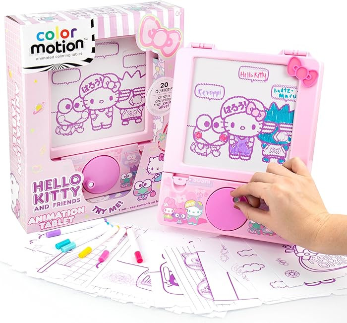 Hello Kitty and Friends Color Motion Animation Tablet, Turn Drawings Into Hello Kitty with 20 Des... | Amazon (US)