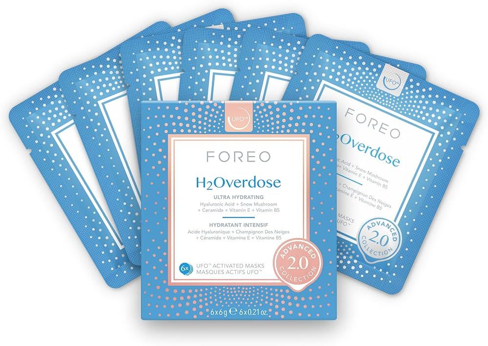 FOREO H2Overdose Advanced Collection 2.0 UFO-Activated Facial Mask - Hydrating Facial - Beauty & ... | Amazon (US)