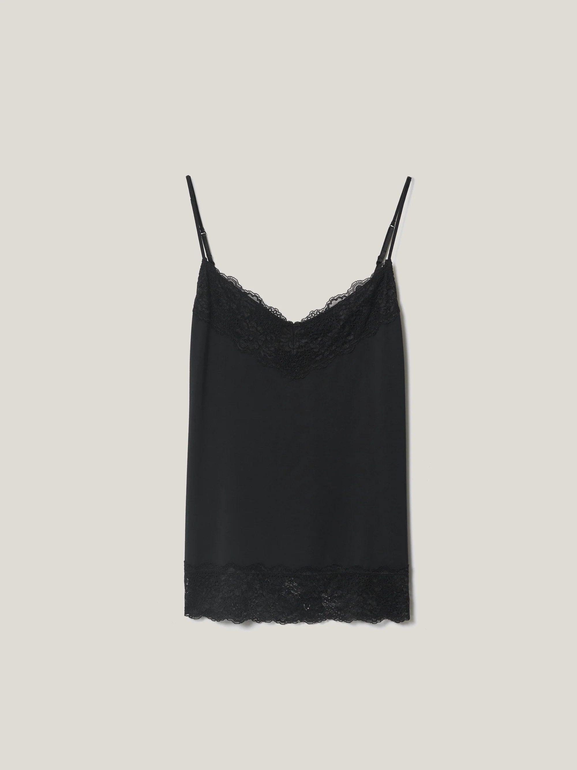 Modal Lace Vest | Black | Jigsaw (UK)