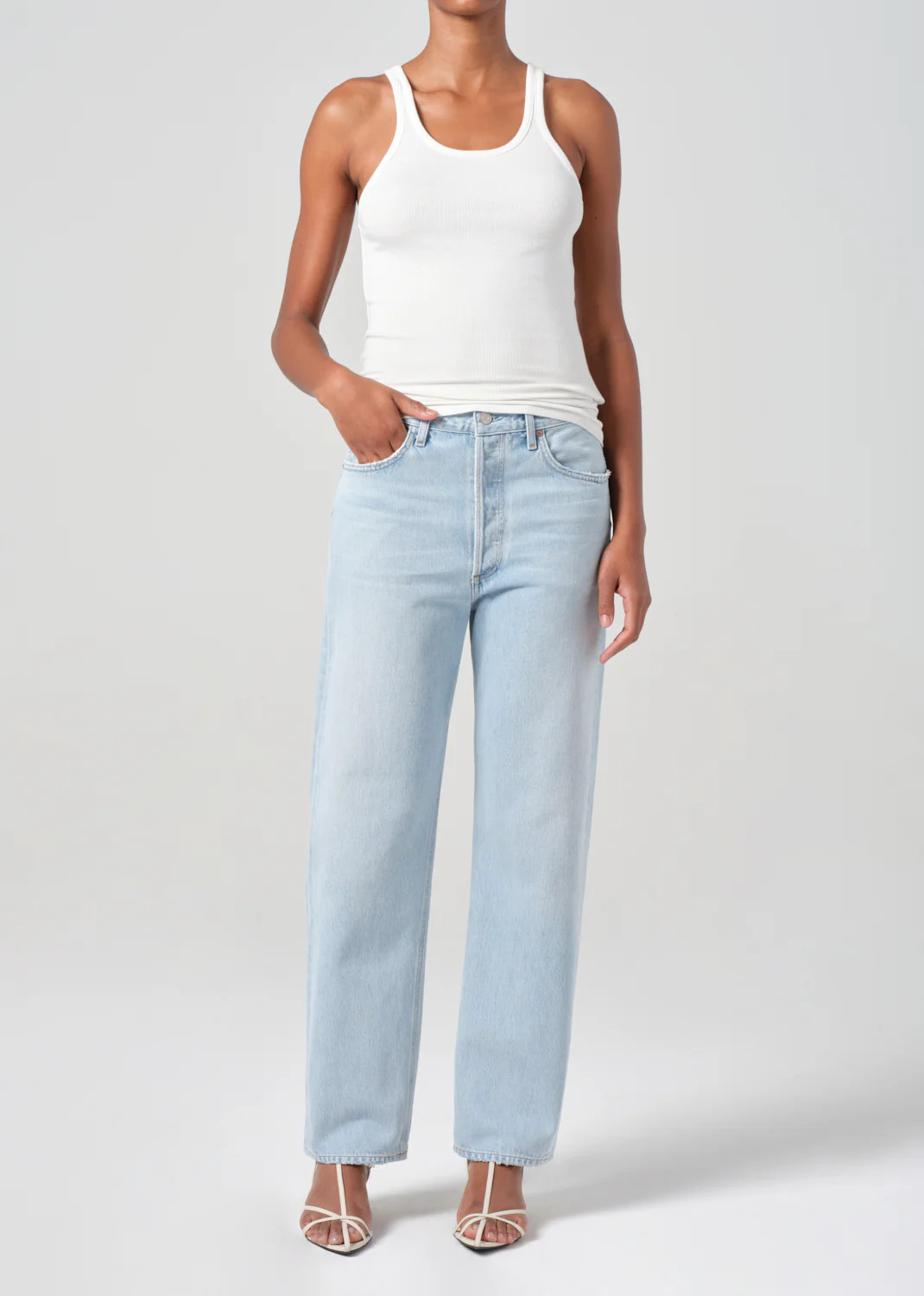 90's Mid Rise Straight in Extract | AGOLDE