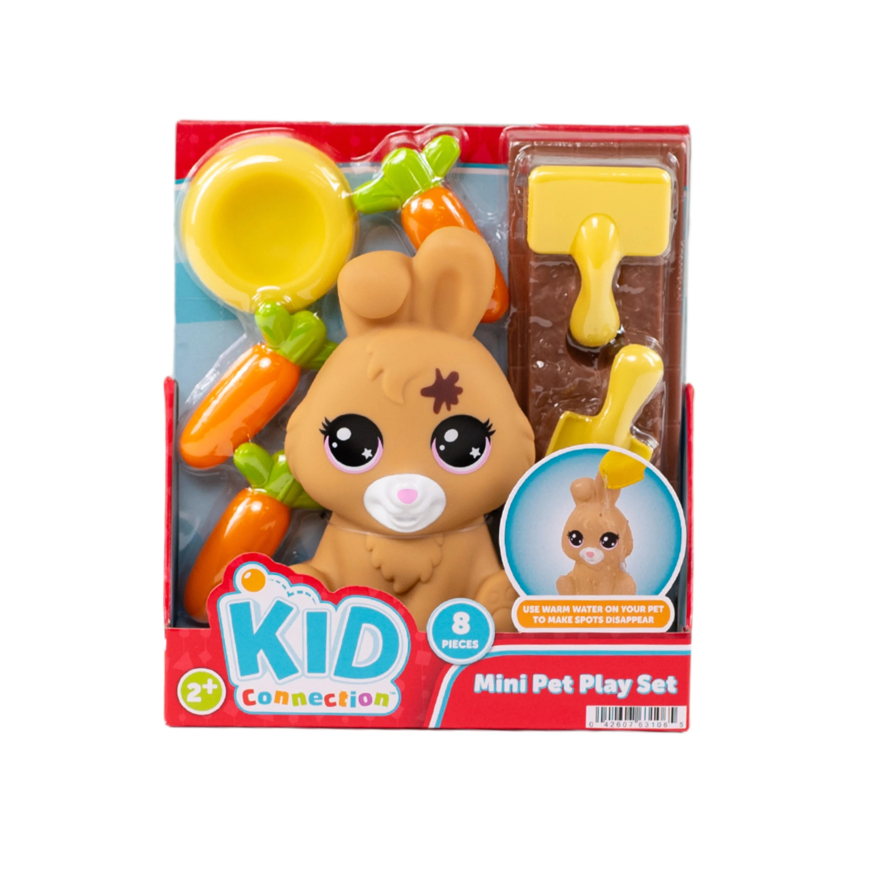 Kid Connection Mini Pet Rabbit Water Play Set with Color Changing Feature, 8 Pieces, Toddler Toys... | Walmart (US)