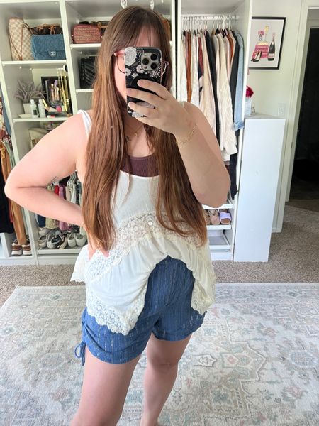 Yesterday’s red white and blue outfit. These aerie shorts are so lightweight, stretchy and comfortable for everyday wear. I’m wearing a large

#LTKSaleAlert #LTKMidsize #LTKSeasonal