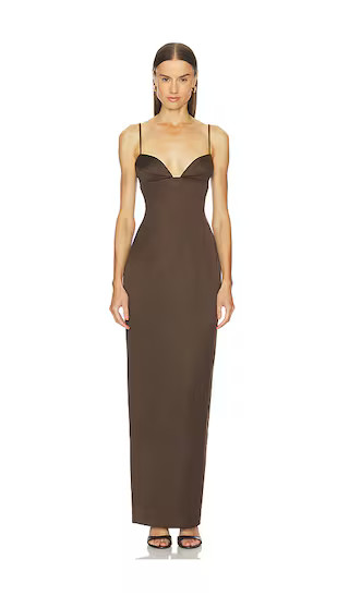Teodora Gown in Chocolate | Revolve Clothing (Global)