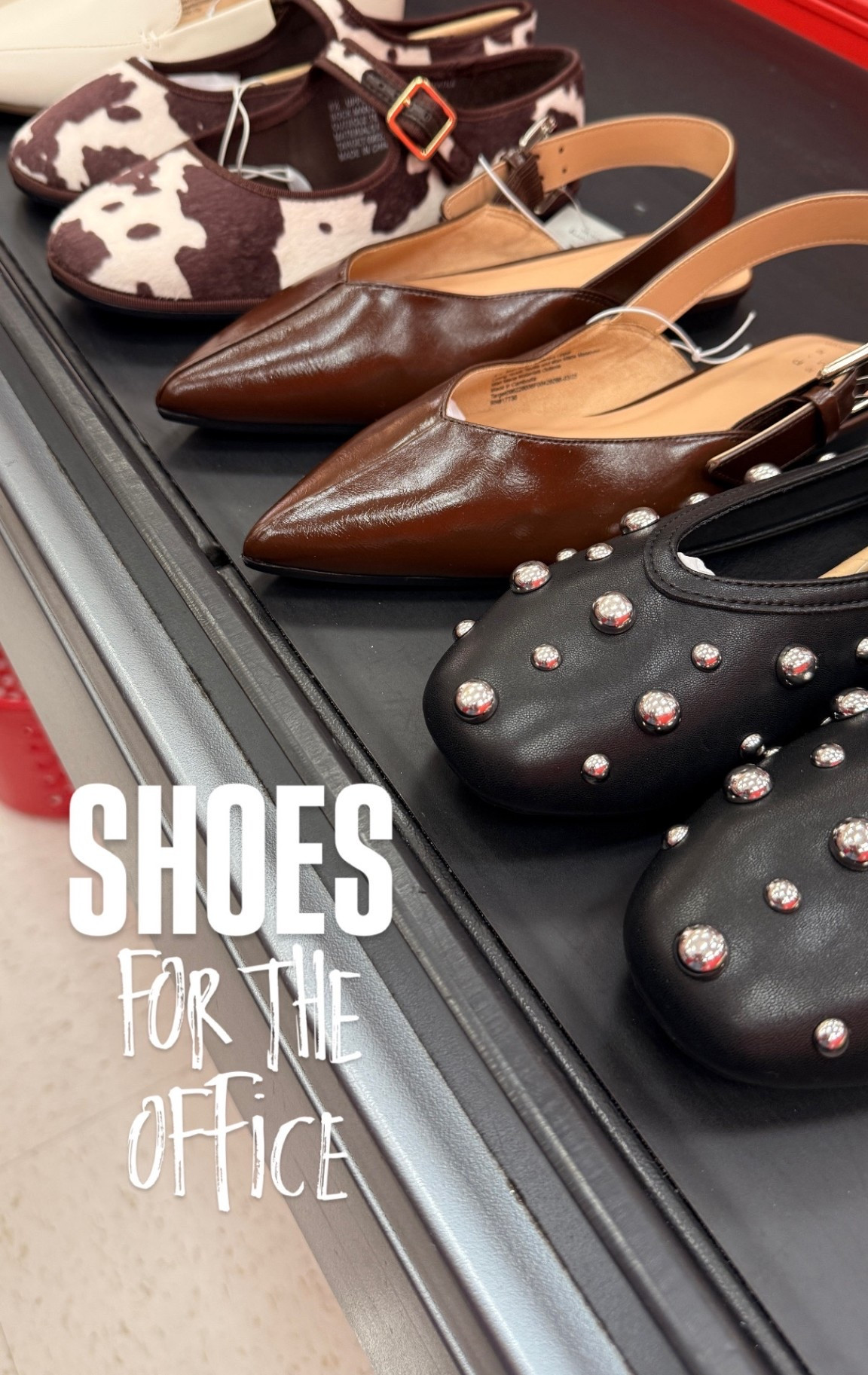 one of your biggest requests…cute shoes to wear for work. it’s hard to find ‘em but i scored at target this week. so go snag them now, because i have a feeling they are going to sell fast…especially the studded black flats! 🖤

comfy and cool shoes for work, right here! i always size down half a size with target shoes.



workwear. office wear. work for shoes. comfy shoes. cute shoes. 

#LTKWorkwear #LTKShoeCrush #LTKFindsUnder50