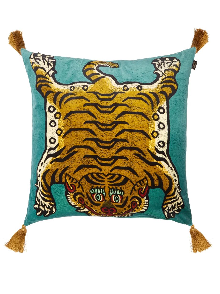 Saber large tasselled velvet cushion | House of Hackney | Matches (US)