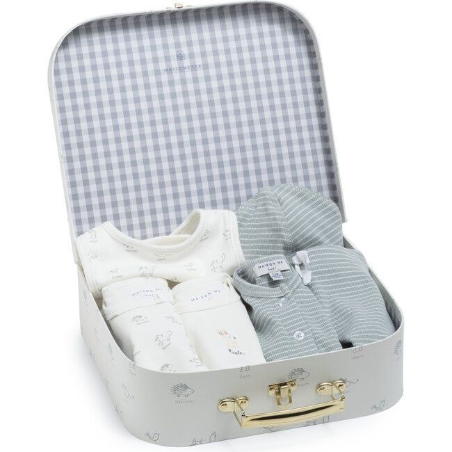 Luxe Baby Gift Set, Cream & Sage Multi | Maisonette