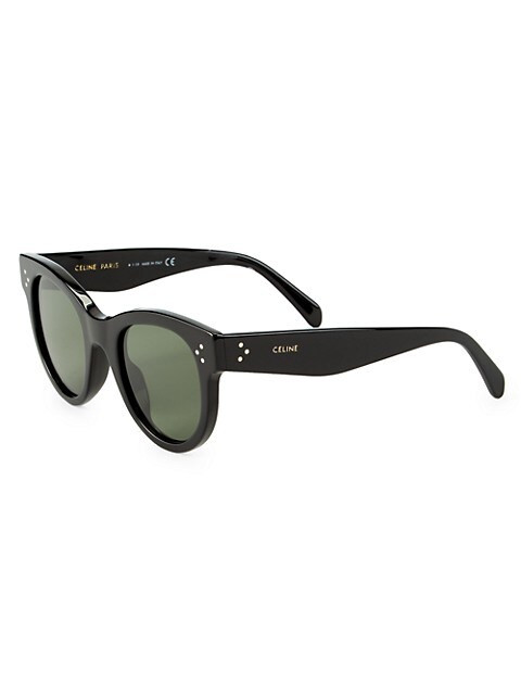 CELINE 48MM Havana Square Sunglasses | Saks Fifth Avenue