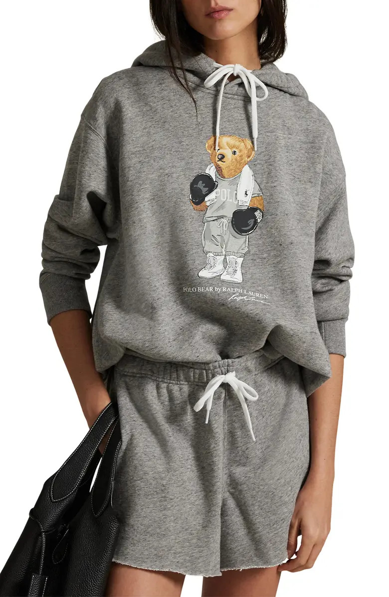 Polo Bear Embroidered Fleece Graphic Hoodie | Nordstrom