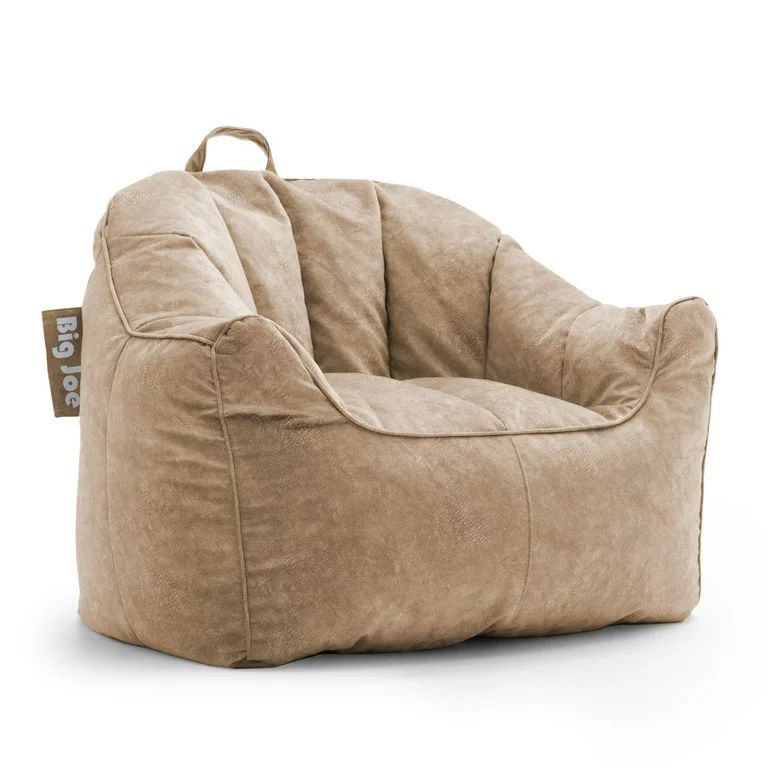 Big Joe Hug Leather Bean Bag Chair, Caribou | Walmart (US)