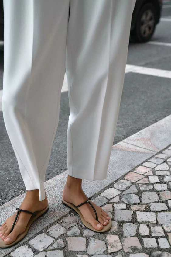 STRAPPY FLAT SANDALS | Zara UK