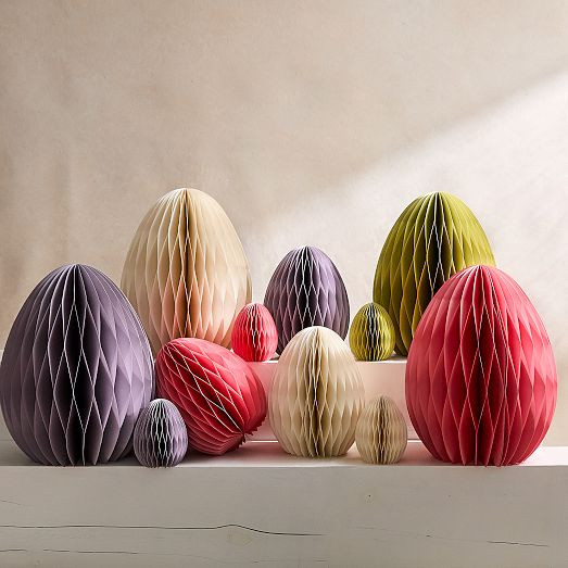 Easter Egg Honeycomb Paper Objects | West Elm (US)