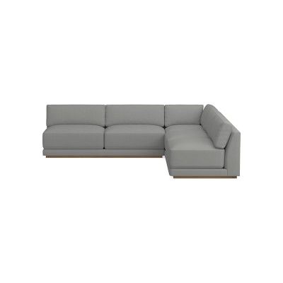 Berkshire 3-Piece L-Shape Armless Sofa Sectional | Williams-Sonoma