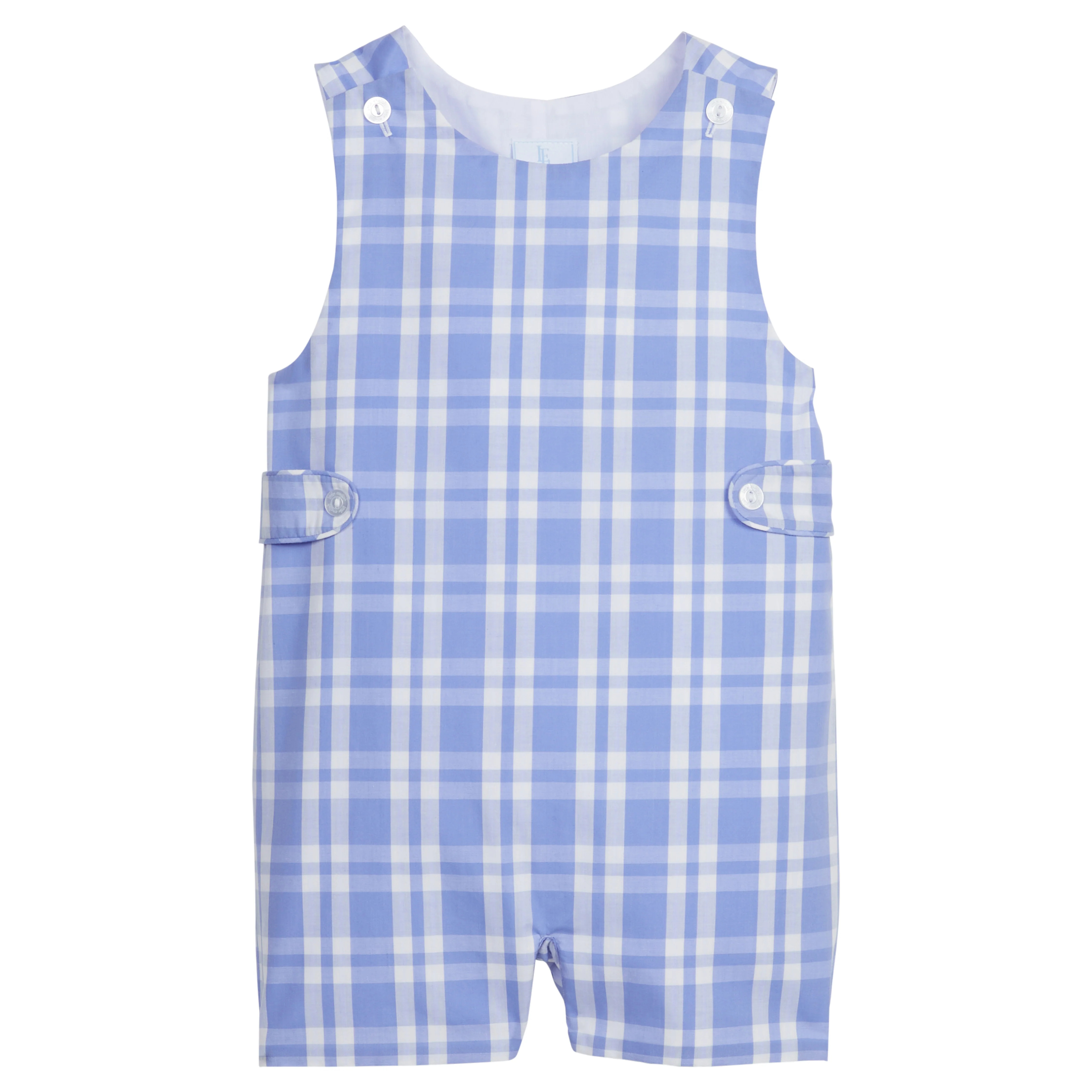 Millbrook Plaid John John - Toddler Boy Shortalls | Little English