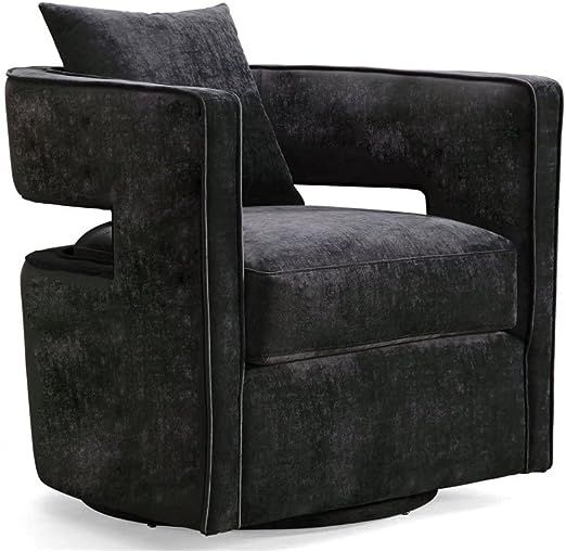 Tov Furniture Kennedy Swivel Chair (Black) | Amazon (US)