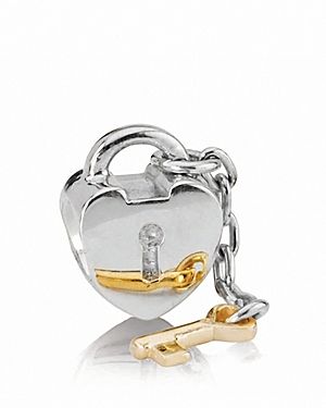 Pandora Charm - Sterling Silver & 14K Gold Key To My Heart | Bloomingdale's (US)